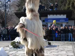 Кукери - Снимка Един от типичните за Разлог кукери