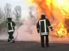 Пожар се разрази край сметщето в Разлог