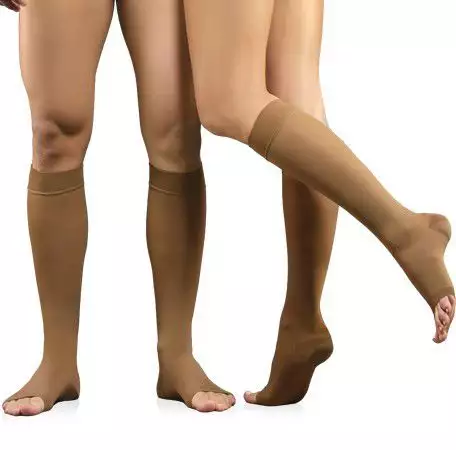 Компресионни чорапи за разширени вени без пръсти
