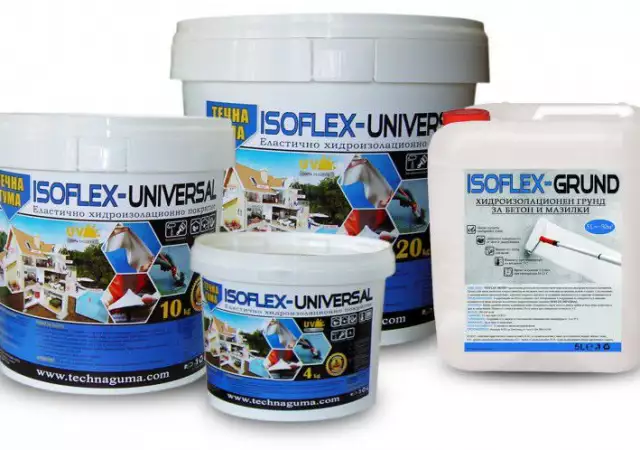 Течна гума Isoflex - Universal.Хидроизолация на покриви, тераси