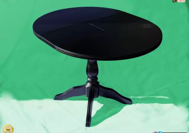 5. Снимка на Черна кръгла маса, разтегателна - ЕЛИЗАБЕТА