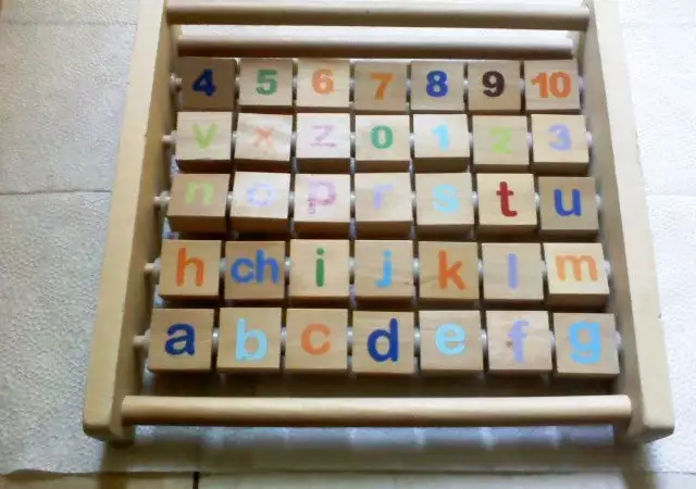 7. Снимка на Дървена образователна играчка - двустранни цветни дървени бл