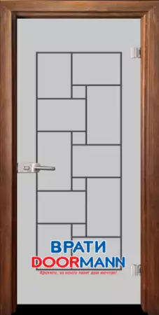 Стъклена врата модел Basic - Gravur 13 - 7