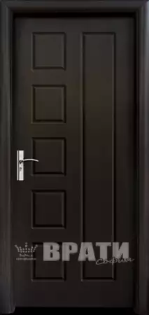 1. Снимка на Интетиорна врата модел 048 - Р, цвят Венге
