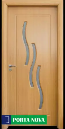 1. Снимка на Интериорна врата модел 014, цвят Светъл Дъб.