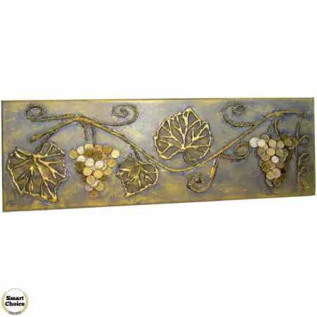 1. Снимка на Сувенир - Пано декорация за стена Лозата на парите - 60 см