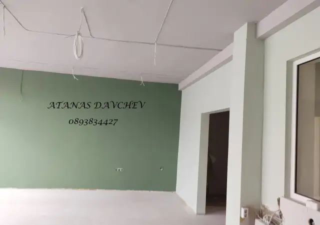2. Снимка на Шпакловане, шпакловки на стени, тавани, боядисване с латекс, цени, майстор