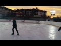 На ледената пързалка в Банско